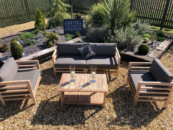 Teak garden sofa set