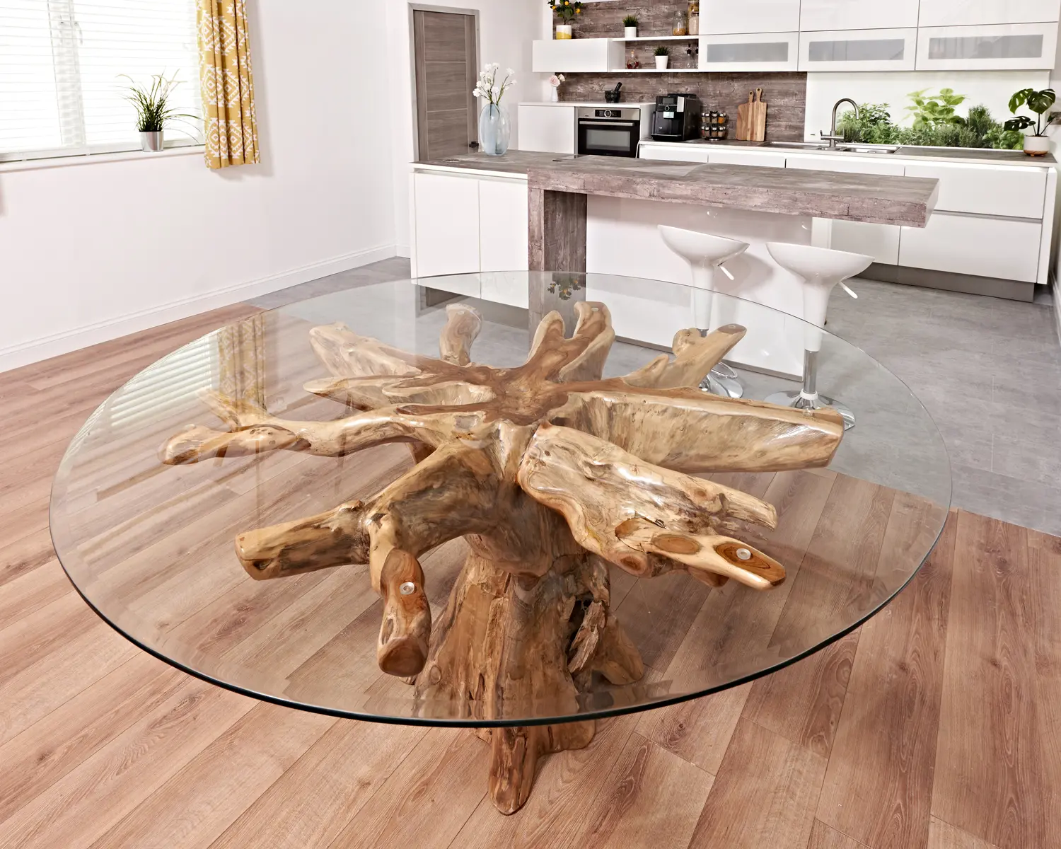 At home deals glass table top