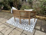 Teak Bench Back