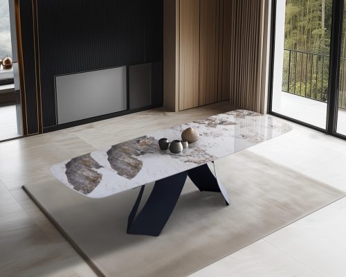 Cagliari Ceramic dining table white guild