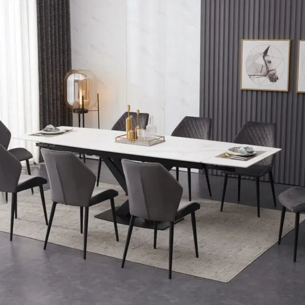 ceramic-white-extendable-table-with-8-velvet-chairs