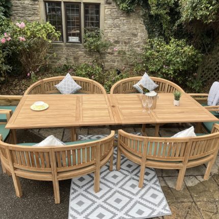 Teak Garden Furniture 16 seater rectangel garden set