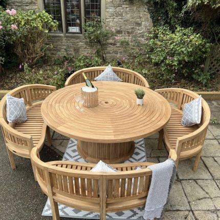 Teak Garden Furniture 4 Benches