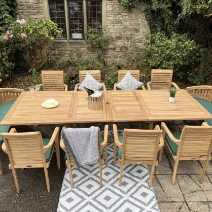 Teak Garden Furniture Rectangle Table Benches