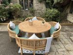 Teak Garden Furniture Round 180 4 benches