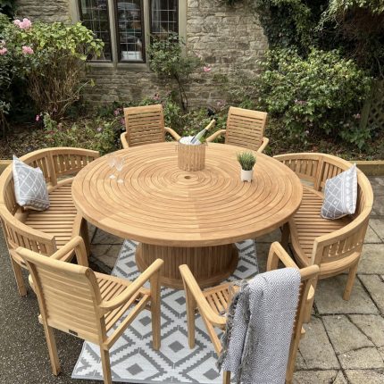 Teak Garden Furniture table bench chairs