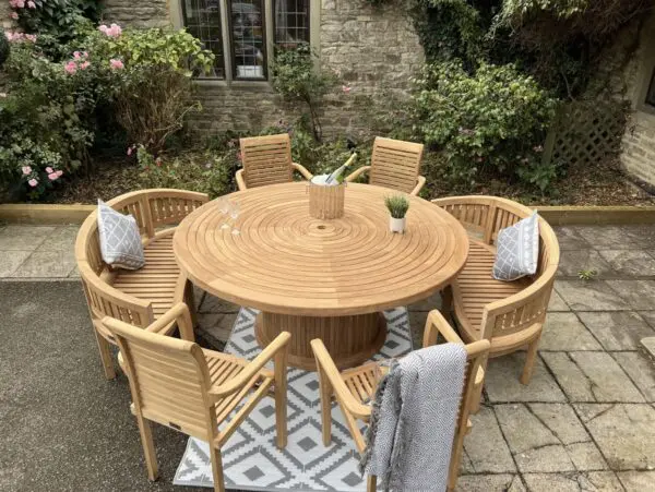 Teak Garden Furniture table bench chairs