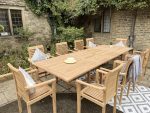 Teak extending set 1o seater - History of Teak Root Furniture
