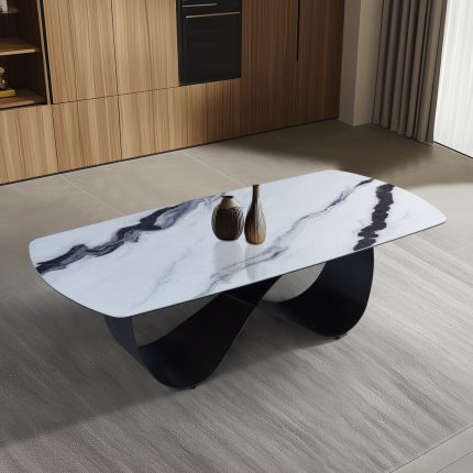 Florence Ceramic dining table white grey