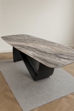 Venice Light Grey Ceramic Dining Table