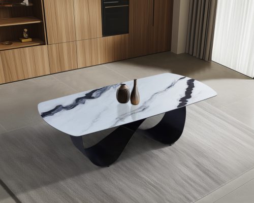 Florence Ceramic dining table white grey