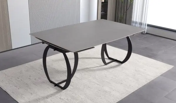 wide grey table