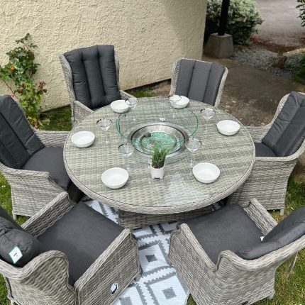 rattan with fire pit