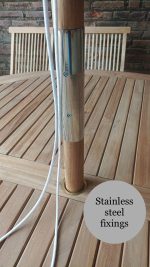 TEAK garden furniture parasol