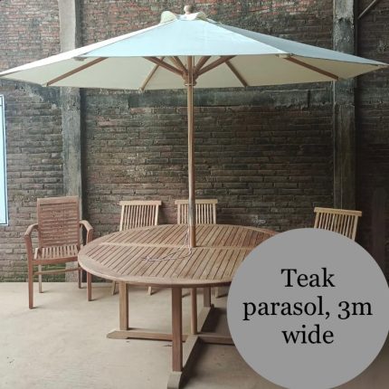 teak garden furniture wood parasol