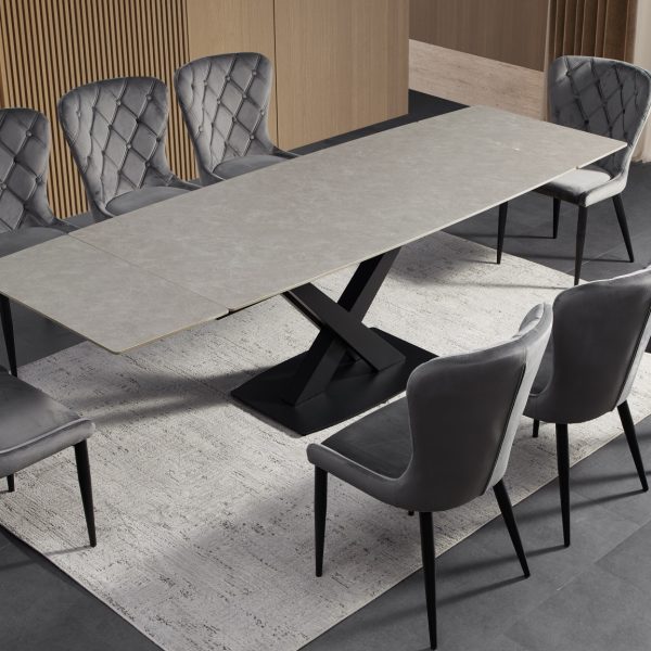 ceramic dining table grey 8