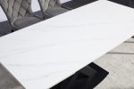 white ceramic dining table