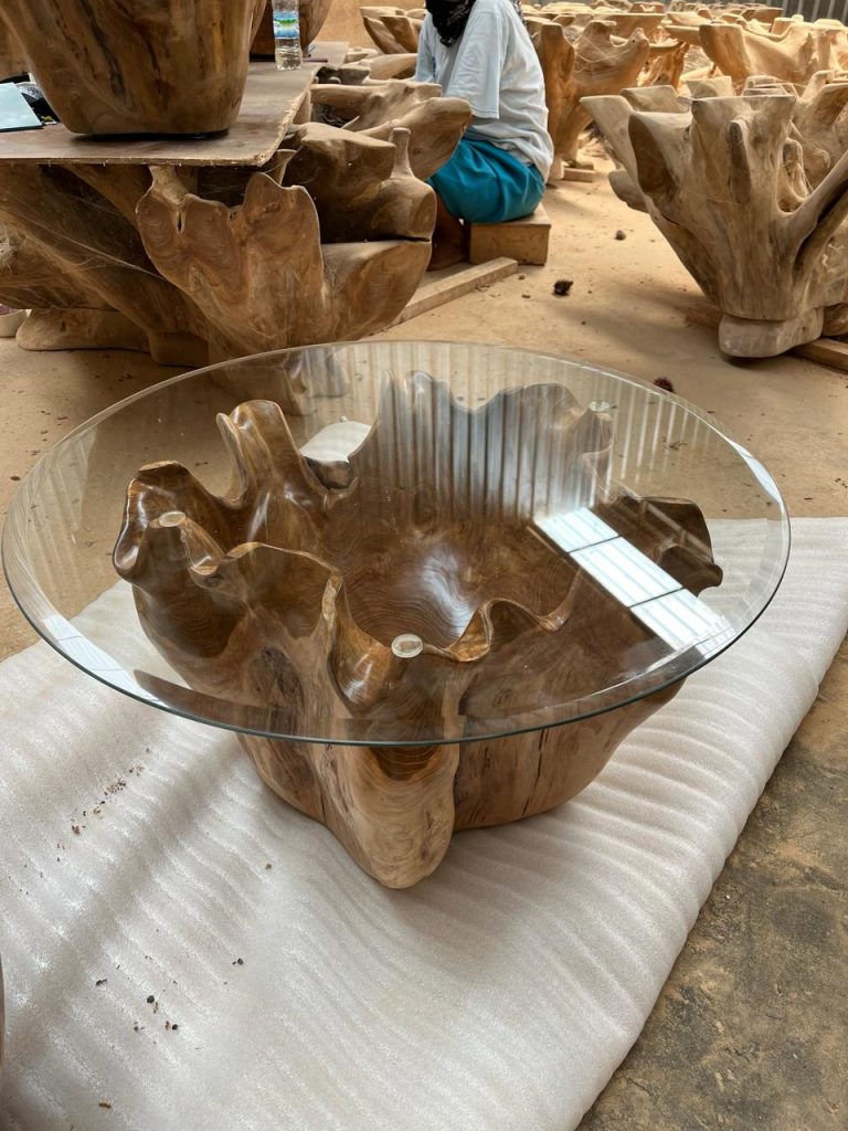 teak root coffee table
