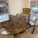 oval tree root table
