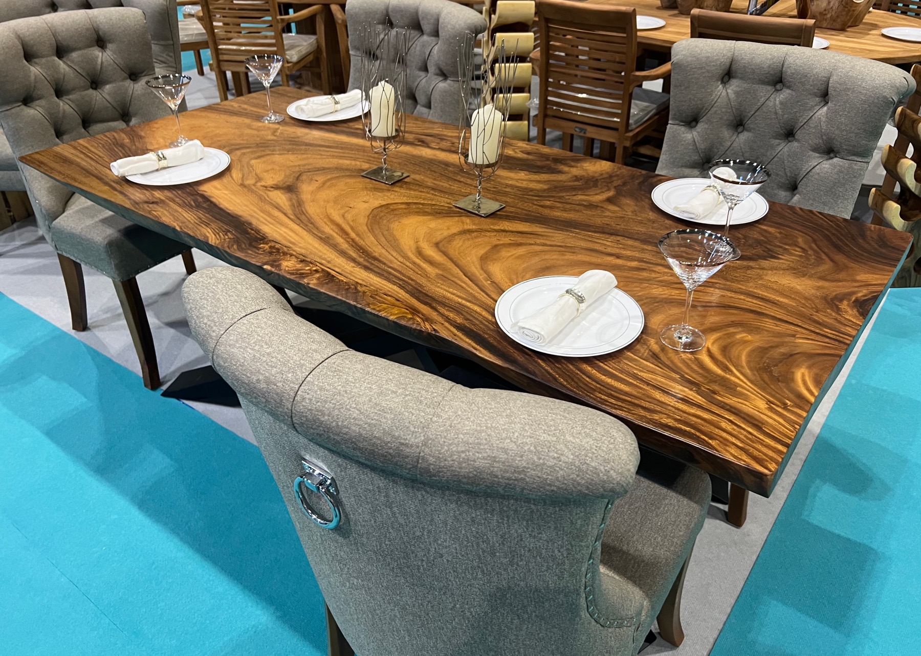 live edge suar wood dining table | Chelsea Home and Leisure Ltd