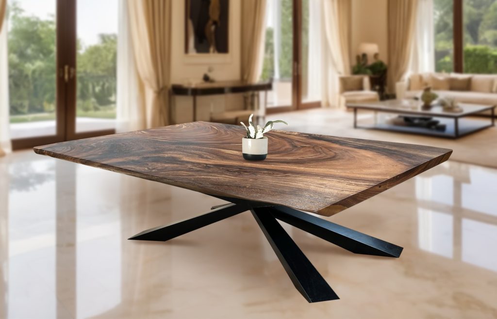 live edge dining table