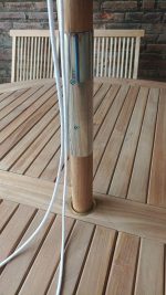 teak parasol frame