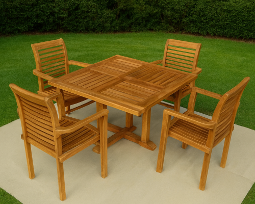 teak garden furniture set