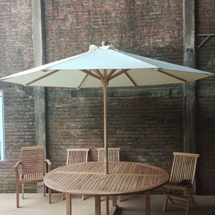 teak parasoil 4m wide
