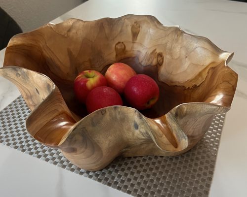 teak root bowl