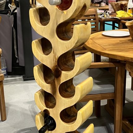 18 bottle wine rack side