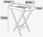 TEAK TRAY SIZE