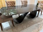 grey marble ceramic dining table