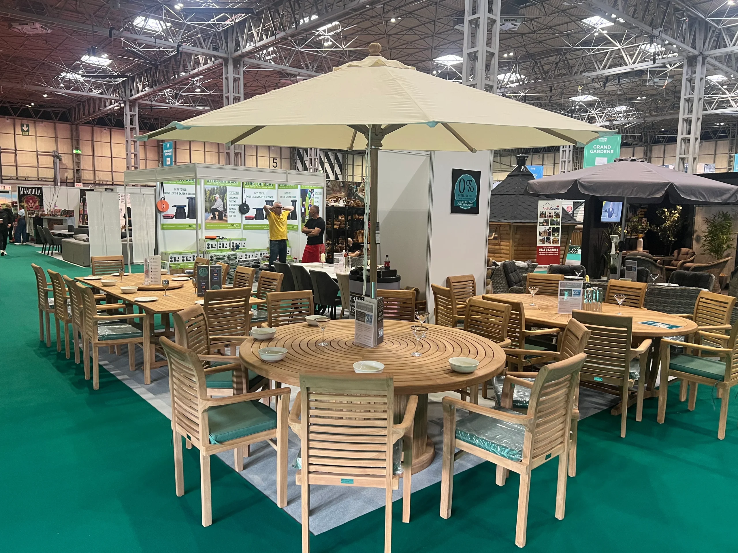 garden furniture show at grand designs live