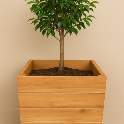 teak planter