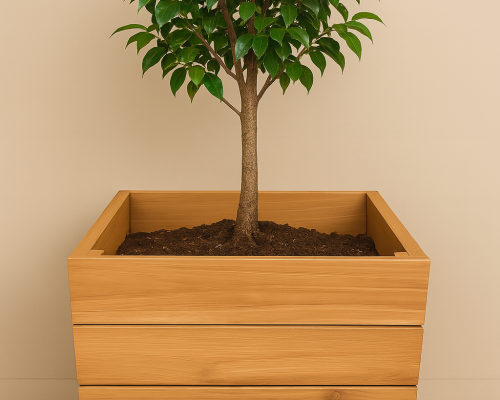 teak planter