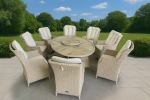 rattan oval dining set
