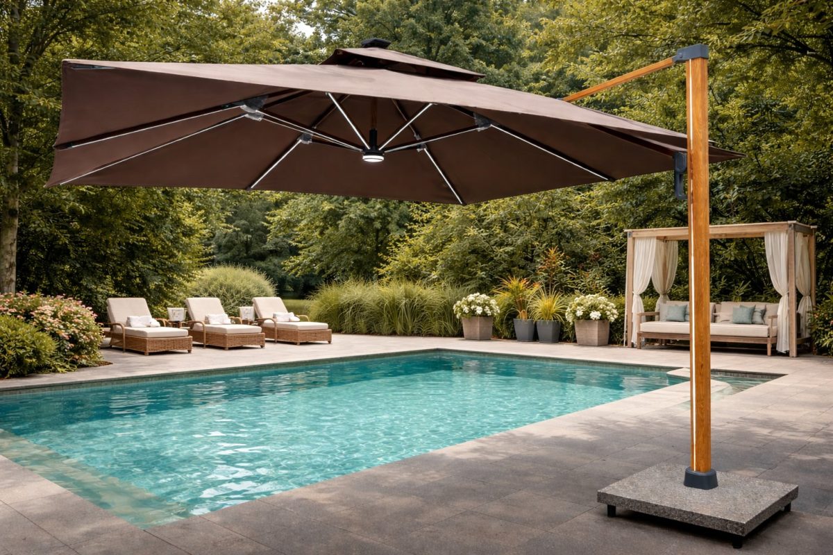 outdoor cantilever parasol